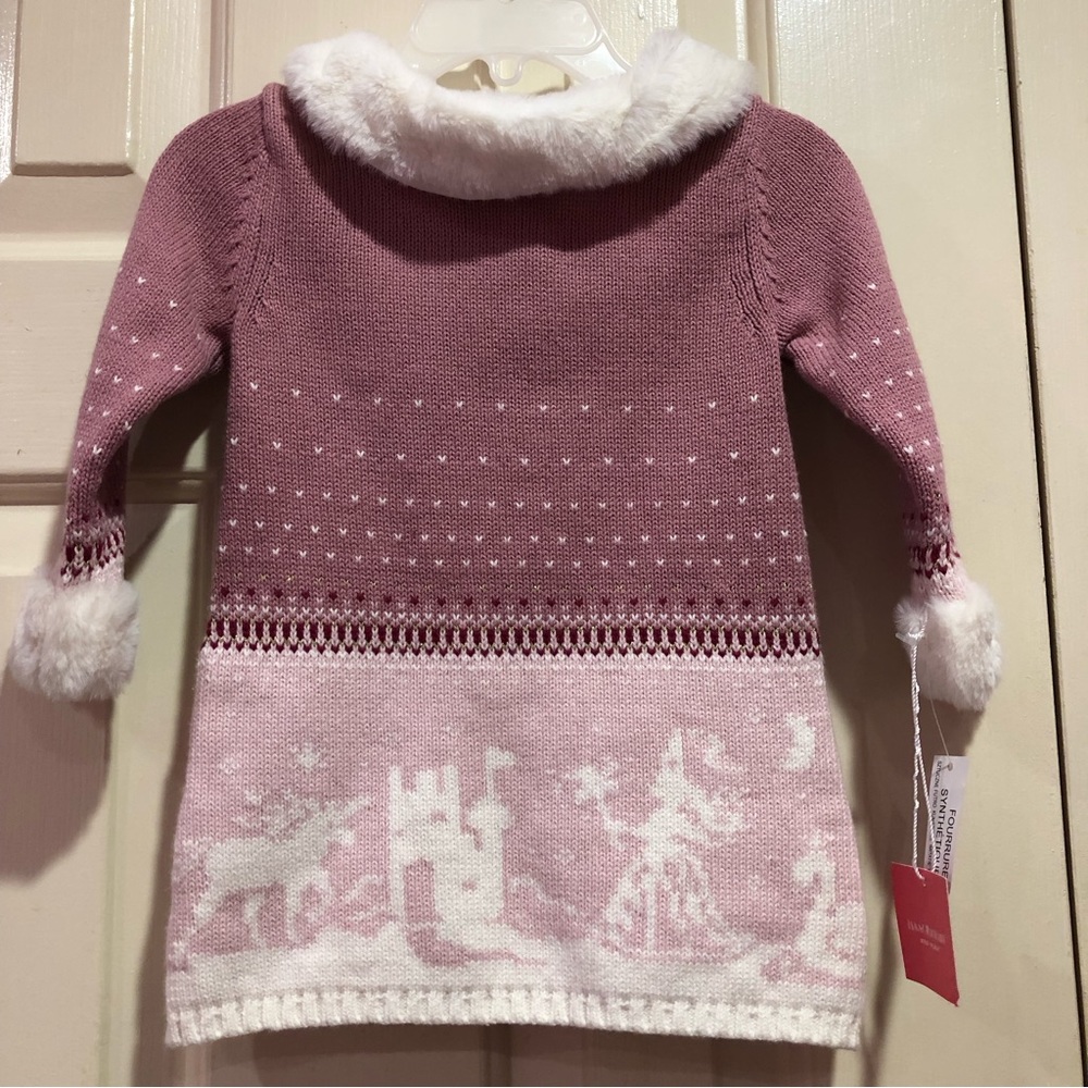 Isacc Mizrahi New York Sweater Dress Size 6-9 months Castle Princess